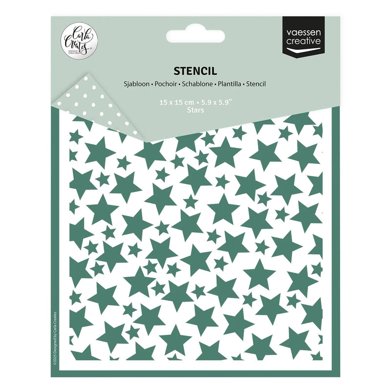 Vaessen Creative - Carla Creates - Stencil - 6 x 6 - Stars