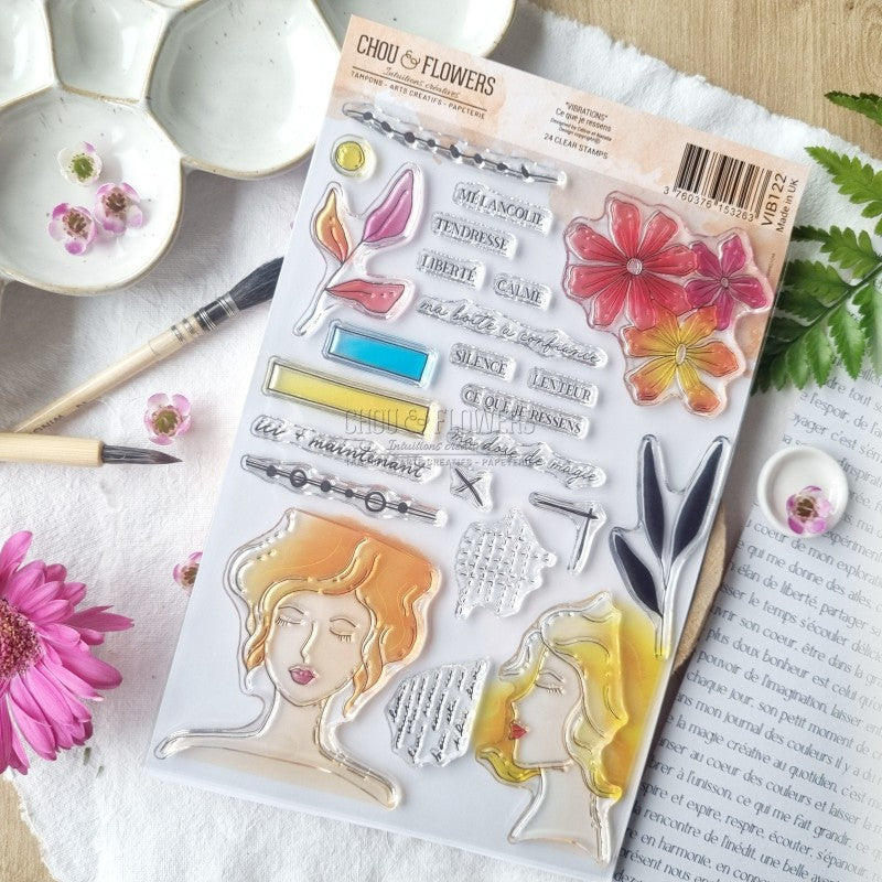 Chou & Flowers - Clear Stamps - A5 - Vibrations - What I Feel