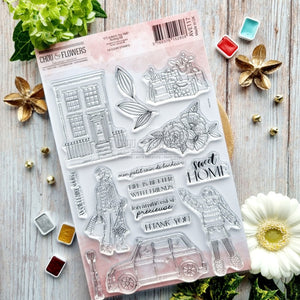 Chou & Flowers - Clear Stamps - A5 - Notting Hill