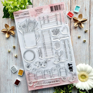 Chou & Flowers - Clear Stamps - A5 - Palette of Emotions