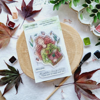 Chou & Flowers - Clear Stamp - A7 - The Woods - Autumn Girl