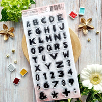 Chou & Flowers - Clear Stamps - Alphabet Rock