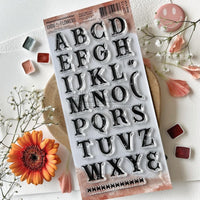 Chou & Flowers - Clear Stamps - Western Alphabet