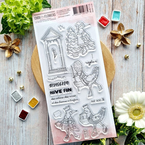 Chou & Flowers - Clear Stamps - Seagulls in London