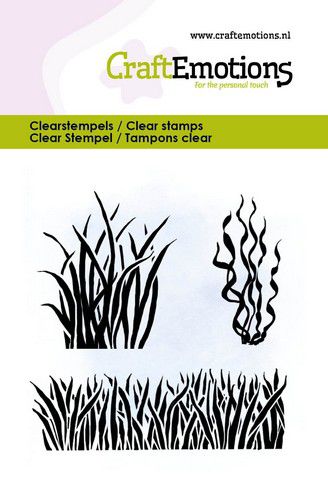 Craft Emotions - A7 - Clear Polymer Stamp Set - Seaweed