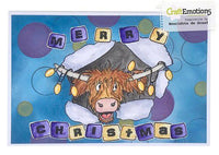 Craft Emotions - A6 - Clear Polymer Stamp Set - Carla Creaties - Funny Animals 5 - Christmas