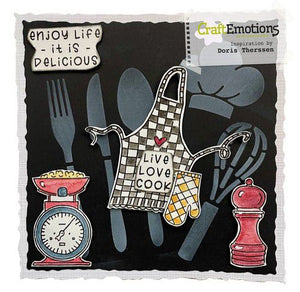 Craft Emotions - A6 - Clear Polymer Stamp Set - Carla Kamphuis - Kiss the Cook