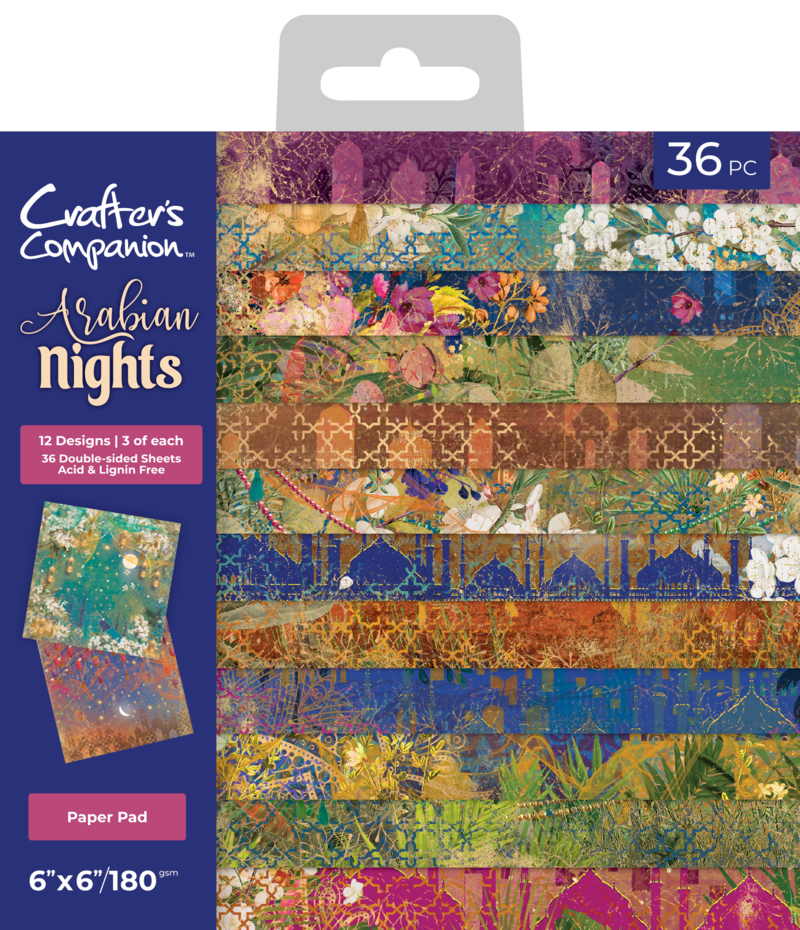 Crafter's Companion - 6 x 6 Paper Pad - Arabian Nights