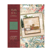 Craft Consortium - Embossing Folder - Nature's Garden - Christmas Music