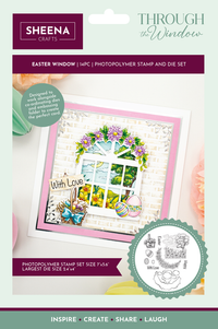 Creative Expressions - A5 - Clear Stamp & Die Set - Sheena Crafts - Through the Window - Easter