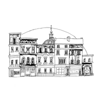 Crafty Individuals - Unmounted Rubber Stamp - 649 - Christmas on Main Street