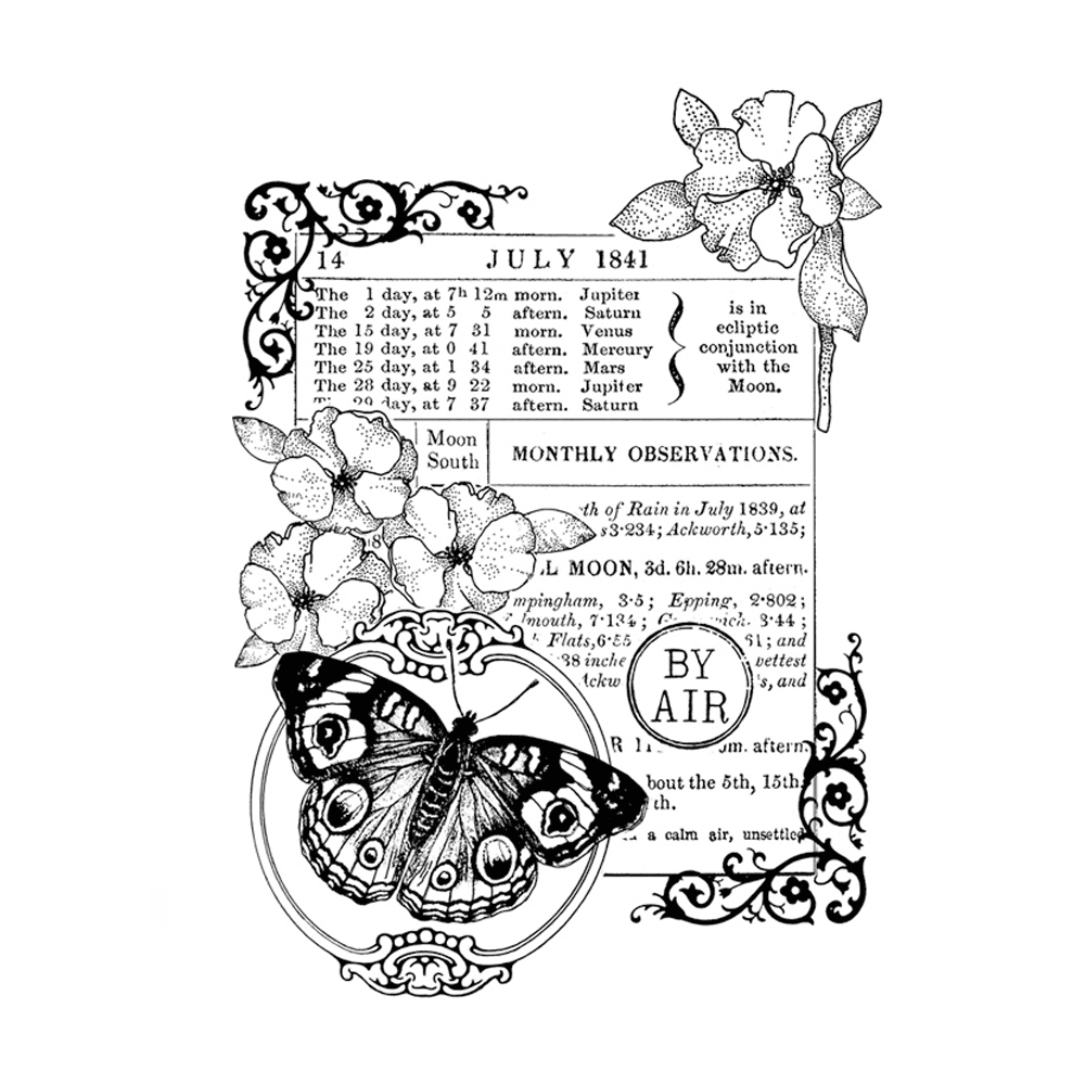 Crafty Individuals - Unmounted Rubber Stamp - 651 - Almanack 1841