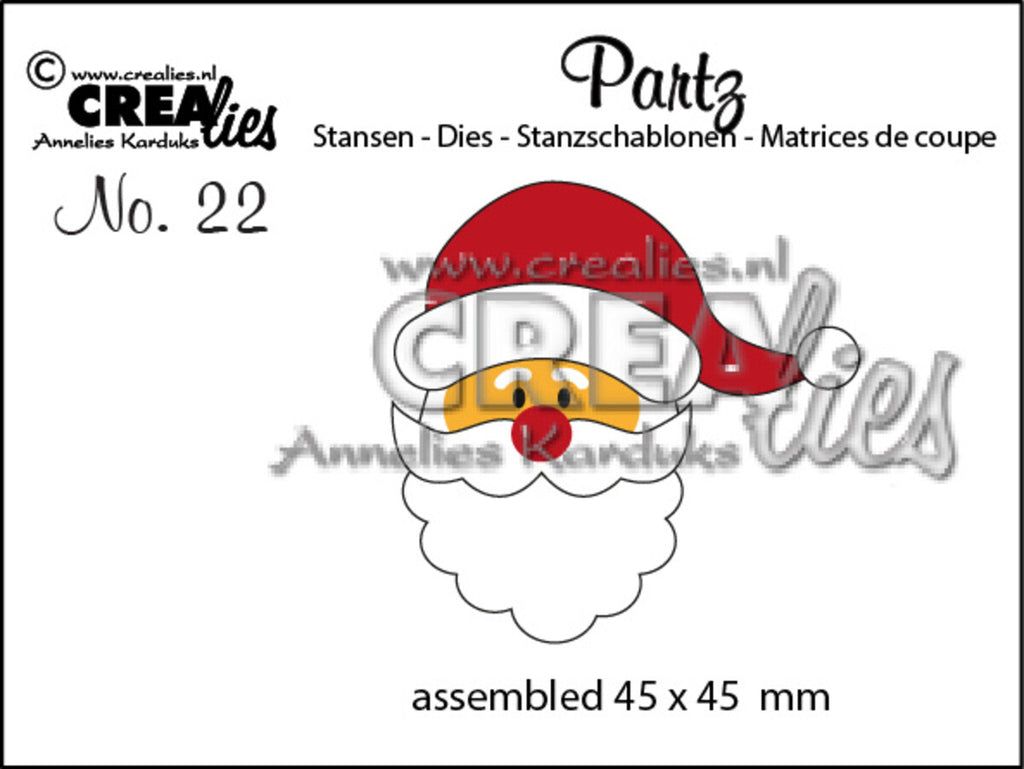 Crealies - Partzz - Santa Claus