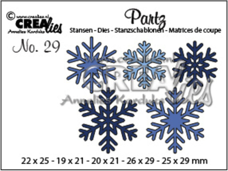 Crealies - Partzz - Snowflakes