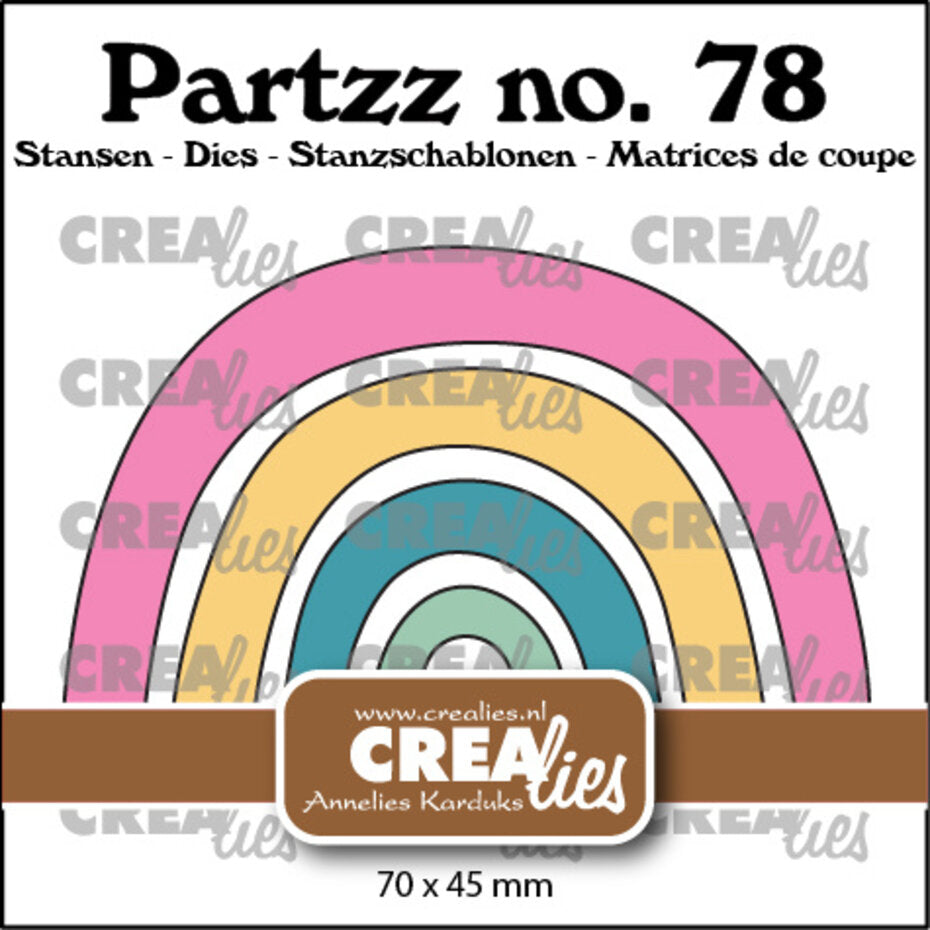 Crealies - Partzz - Rainbow
