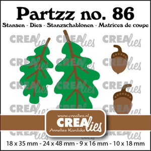 Crealies - Partzz - Acorns & Oak Leaves