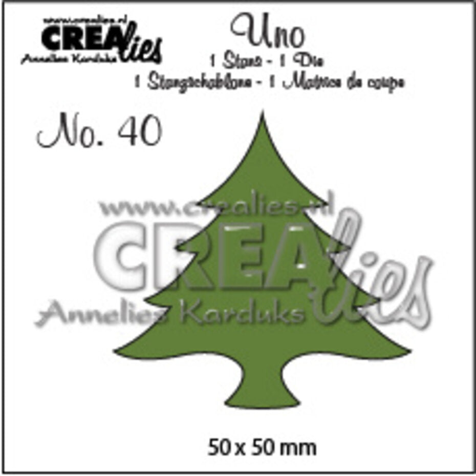 Crealies - Uno 40 - Christmas Tree Wide