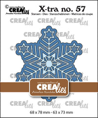 Crealies - Crealies X-tra 57 - Geometric Snowflake Small