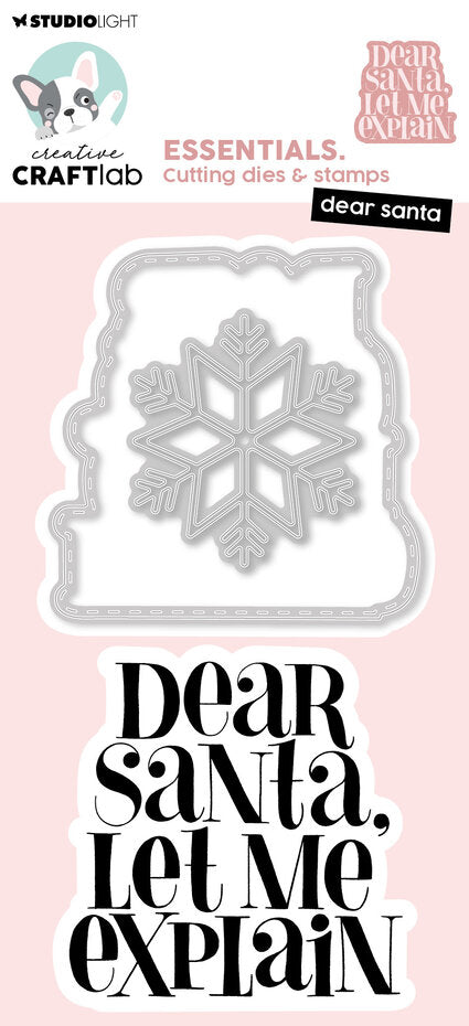 Studio Light - Creative Craftlab - Clear Stamp & Die Set - A6 - Dear Santa