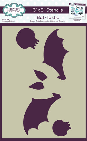 Creative Expressions - Stencil 6 x 8 - Bat-Tastic