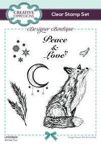Creative Expressions - Clear Stamp Set - Designer Boutique - Winter Fox