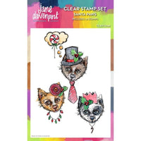 Creative Expressions - 6 x 8 - Clear Stamp Set - Jane Davenport - Santa Paws