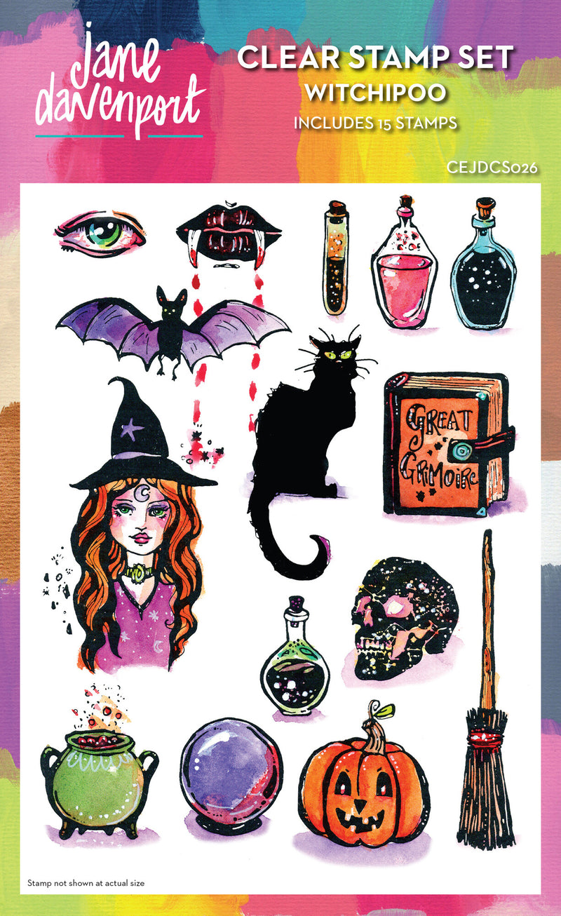 Creative Expressions - 6 x 8 - Clear Stamp Set - Jane Davenport - Witchipoo