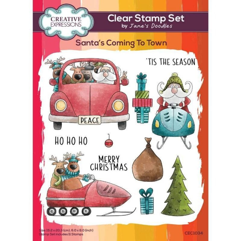 Creative Expressions Jane Davenport Starlets 1 6 in x 8 in Clear Stamp Set