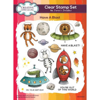 Creative Expressions - 6 x 8 - Clear Stamp Set - Jane's Doodles - Have A Blast