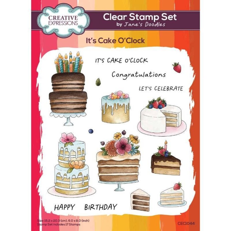 Creative Expressions - 6 x 8 - Clear Stamp Set - Jane Davenport - Flya –  Topflight Stamps, LLC