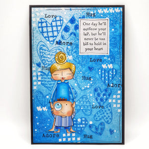 AALL & Create - A7 - Clear Stamps - 935 - Janet Klein - Boy Mom