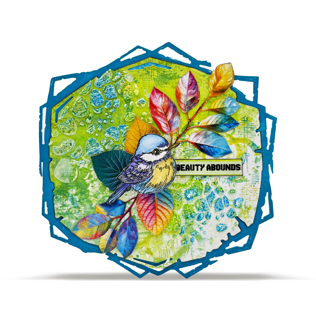 AALL & Create - Stencil - 6x6 - Autour De Mwa - PC-247 - Rocky Drift