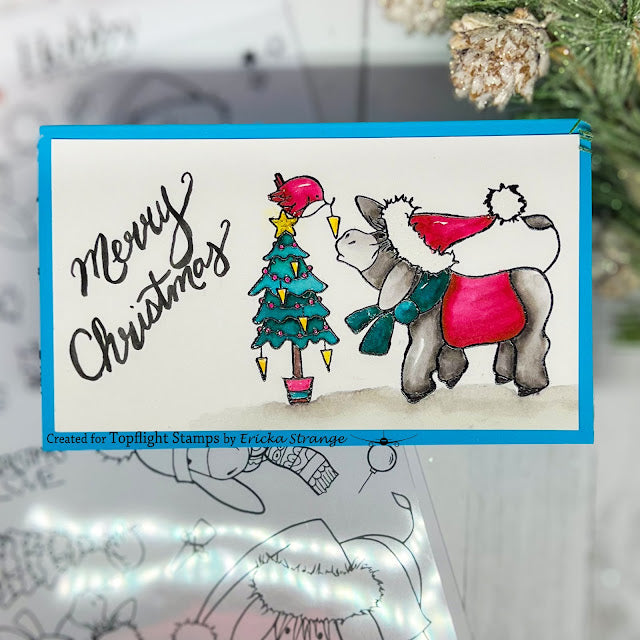 Hobby Art Stamps - Clear Polymer Stamp Set - A5 - Dudley Donkey Does Christmas