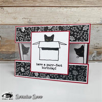 Visible Image - A6 - Clear Polymer Stamp Set - Purr-fect Birthday - LIMITED EDITION