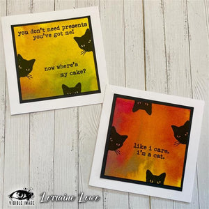 Visible Image - A6 - Clear Polymer Stamp Set - Purr-fect Birthday - LIMITED EDITION