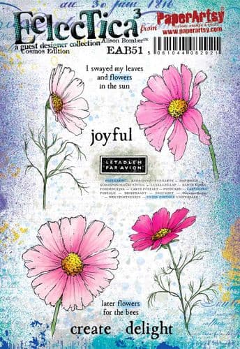 PaperArtsy - Alison Bomber 51 - Cosmos Edition - Rubber Cling Mounted Stamp Set