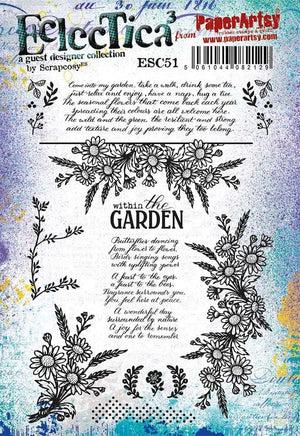 PaperArtsy - Scrapcosy 51 - Rubber Cling Mounted Stamp Set