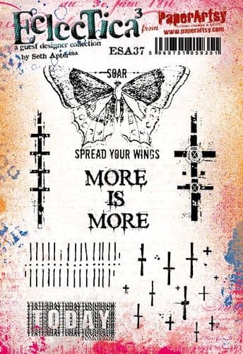 PaperArtsy - Seth Apter 37 - Rubber Cling Mounted Stamp Set