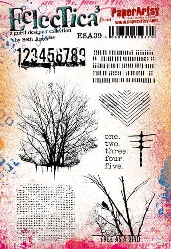 PaperArtsy - Seth Apter 39 - Rubber Cling Mounted Stamp Set