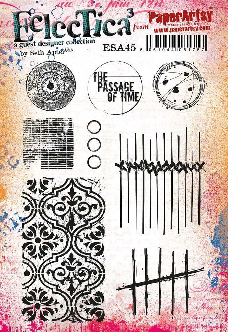 PaperArtsy - Seth Apter 45 - Rubber Cling Mounted Stamp Set