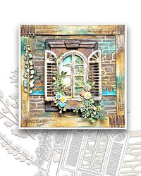 Polkadoodles - A5 - 6 x 8 Stencil - Brick / Stone / Wall