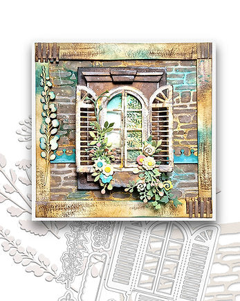 Polkadoodles - A5 - 6 x 8 Stencil - Brick / Stone / Wall