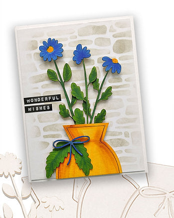 Polkadoodles - A5 - 6 x 8 Stencil - Brick / Stone / Wall