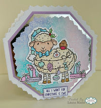 Creative Expressions - Woodware - Clear Stamps - A6 - Woodware - Françoise Read - Ewe Christmas