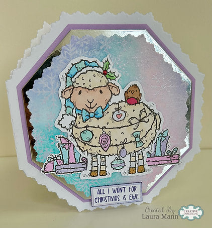 Creative Expressions - Woodware - Clear Stamps - A6 - Woodware - Françoise Read - Ewe Christmas