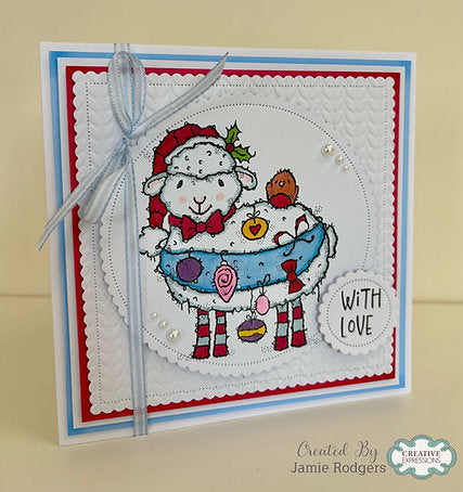 Creative Expressions - Woodware - Clear Stamps - A6 - Woodware - Françoise Read - Ewe Christmas