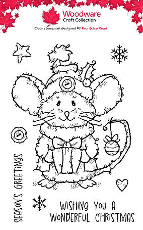 Creative Expressions - Woodware - Clear Stamps - A6 - Woodware - Françoise Read - Mousy Gift