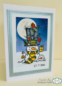 Creative Expressions - Woodware - Clear Stamps - A6 - Woodware - Françoise Read - Snowman Gift