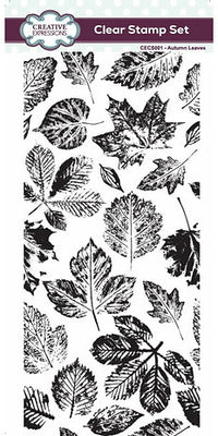 Creative Expressions - DL - Clear Stamp Set - Jamie Rodgers - Autumn Collection - Autumn Leaves