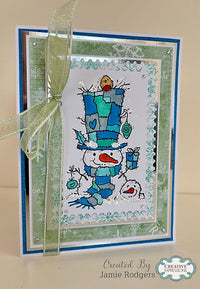 Creative Expressions - Woodware - Clear Stamps - A6 - Woodware - Françoise Read - Snowman Gift